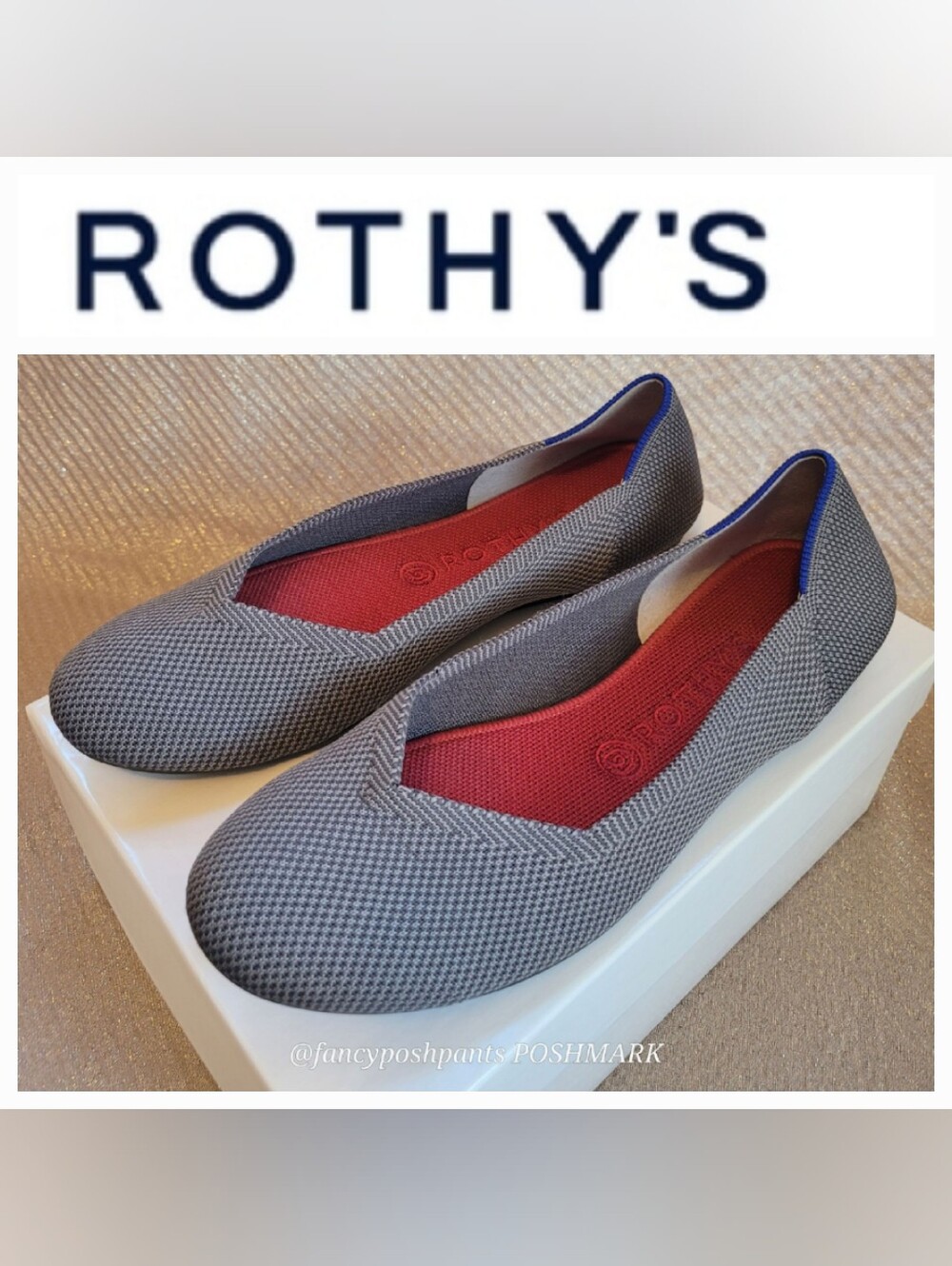 Rothy's rare round toe flat  collector eco neutral classic easy care shoe comfy